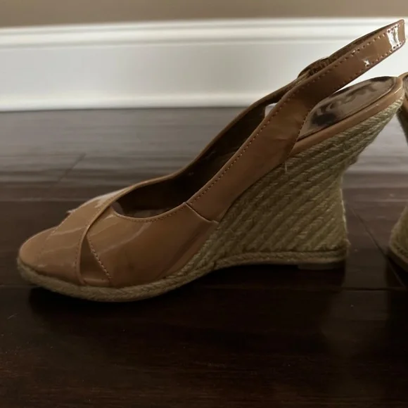 Sam Edelman Patent Leather Espadrille Wedges - Picture 3 of 4